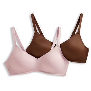 Jockey Women's Bra Sz 34DDD Smooth & Sleek Wirefree Molded Pink A631597